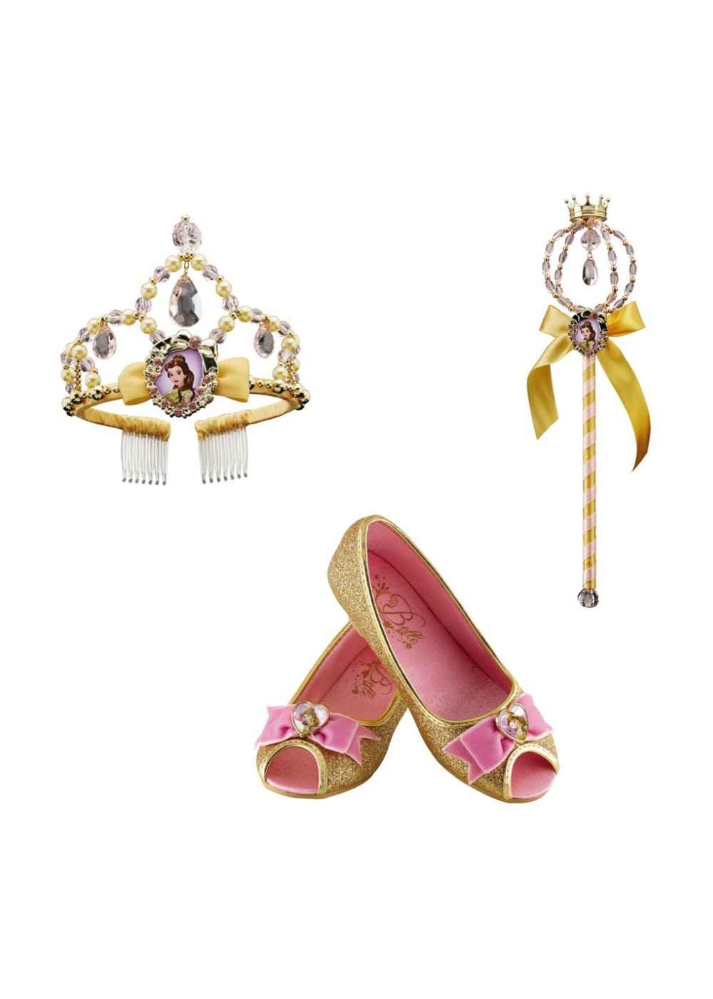 Kids Belle Shoes Wand And Tiara Kit